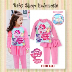 W082 Baju Renang Anak Laki laki Lengan Panjang with Arm Circle Unicorn  large